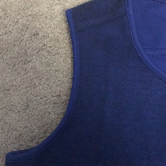 Two toned navy/blue vest. - Picture 3 of 4